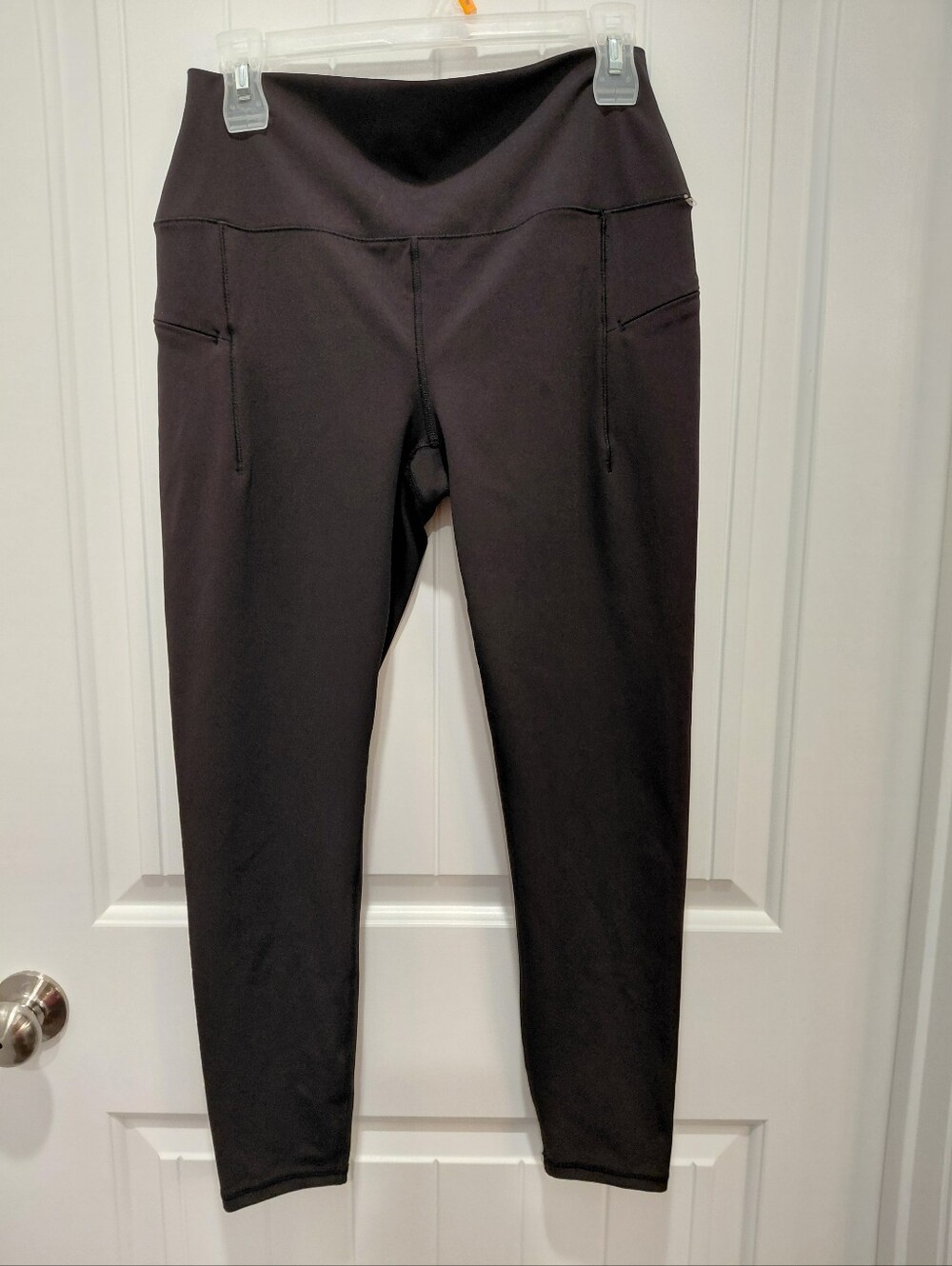 Spyder Women's Black High-Waist Performance Leggings with Side Pockets